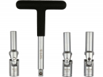 Yato GLOW PLUG SOCKET SET YT-05347, 4tk, CrV, 3/8" (9.5 mm), rakendus: k&uuml;&uuml;naldele