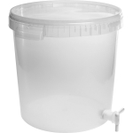 Fermentatsioonin&otilde;u kraani ja kaanega BROWIN 340437, 30 L, pol&uuml;prop&uuml;leen, BPA-vaba