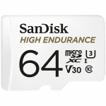 M&auml;lukaart MAX Endurance microSDXC SDSQQVR-064G-GN6IA 64 GB UHS-I Class 10 U3 V30 kuni 100 MB/s lugemine / 40 MB/s kirjutamine 30 000 h salvestus koos SD adapteriga SanDisk