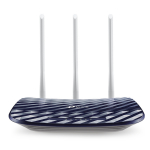 TP-Link Archer C20 traadita ruuter Dual-Band AC733 Wi-Fi 867 Mbps 1&times; WAN 4&times; LAN 10/100 M 3&times; antenni Must