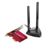 AX3000 Wi-Fi 6 Bluetooth 5.2 PCIe adapter, TP-Link, Archer TX3000E, 2.4GHz/5GHz, 574+2402 Mbit/s