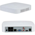 Dahua DHI-NVR4104-P-4KS3 v&otilde;rgu videoregistraator 4CH, 4 PoE, 1 HDD, 8 &times; 1080p@30 fps, 4 &times; 4 MP@30 fps, 80 Mbps, 12 MP, AI, EPTZ