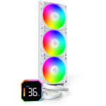 Montech CPU jahuti HYPERFLOW DIGITAL 360 (W), 3 ventilaatorit, 129.5 m&sup3;/h, 96.27 mmH2O, FDB, valge