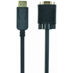 Gembird Video kaabli adapter CCP-DPM-VGAM-6, 1.8 m, VGA (D-Sub) isane, DisplayPort isane, 2048 x 1536, 10.8 Gbit/s, RoHS, CE