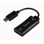 Gembird HDMI DisplayPort adapter A-HDMIF30-DPM-01, 0,15 m, 4K 30Hz, must, audio + video