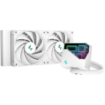 Deepcool Vedelikjahutus LT520 R-LT520-WHAMNF-G-1, 240 mm, 85.85 cfm, 32.9 dBA, RGB s&uuml;nkroniseerimine, 2 ventilaatorit