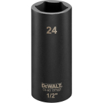 Dewalt s&uuml;gava triecienmuciņa DT7557-QZ, 24mm, 1/2", 78mm, kuusnurkne, 1/2" maksimaalne l&otilde;ikev&otilde;ime 45&deg;