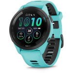 Garmin Forerunner 265 010-02810-12, 46.1mm, 1.29cm, 15d, 8GB, 5ATM, GPS, Bluetooth, AMOLED, 416x416, 135-205mm, must, sinine