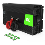 Green Cell Muundur INV22, 1500 W, 3000 W, 12 V, 230 V, must, puhas siinuslaine, USB-port, &uuml;lepinge kaitse