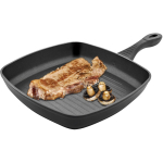 Jata Grill pann G28, 280mm, 280mm, alumiinium, 1 k&auml;epide, mitte kleepuv, 4mm p&otilde;hja paksus, sobib keraamika, gaasi, halogeen