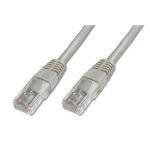 Digitus patch kaabel DK-1512-100, 10m, hall, RJ-45 isane pistik, U-UTP, booted