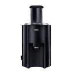 Braun Automaatne mahlapress J 300 BK, 800 W, 2 kiirus, suur puuvilja sisend, kiire mahlapress