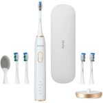 Lovio SonicProtect PRO LVTB124WH-HS, 5 režiimi, 3 intensiivsust, IPX8, r&otilde;huandur, 5 otsikut, laadija, reisikott
