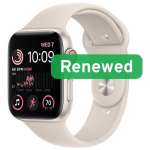 Apple Renewed Apple Watch SE2 LTE 40mm, Starlight, Grade A, 1.57", Retina OLED LTPO, watchOS, uuendatud