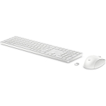 HP 650 juhtmevaba klaviatuuri ja hiire komplekt 4R016AA, 2.4GHz, 4000DPI, 3 nuppu, valge, koju
