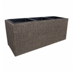 Lillekast WICKER 110 x 39 x 45 cm tumepruun 35181 HOME4YOU