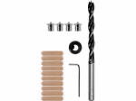 T&uuml;&uuml;blite &uuml;henduskomplekt 6 mm 17 tk &Oslash;6 mm puidupuur s&uuml;gavuspiiraja v&otilde;tmega YT-44112 Yato