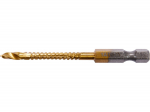 HEX freesimisel puur metallile 4,0 mm HSS TiN 1/4" kinnitaja 58&ndash;62 HRC k&otilde;vadus pikkus 40 mm YATO YT-44821