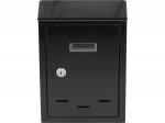 Vorel Postkast 78540, 285x200x60mm, must, 0.6mm teras, 2 v&otilde;tit, tsinkkattega