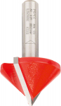 V-gropes frēze  90&deg;, kāts 8mm, Rokas frēzēm, malu frēzēm V VEIDA GROPJU FRĒZE EXPERT FOR, 2608629370, BOSCH