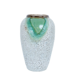 Vāze TITAN STONE H27cm, zaļ&scaron;/balts, keramika 86988