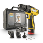 Kompaktne multifunktsionaalne puure- ja kruvikeeraja 12V, POWERPLUS, POWXBOX001, 4-in-1, 2000 mAh aku, 18 p&ouml;&ouml;rdemomendi seadistust