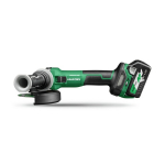 Bezvadu disku slīpma&scaron;īna, HIKOKI, G3613DEWQZ, 36 V, 125 mm, bezsuku motors, 1500 W jauda, 360&deg; rotējo&scaron;s aizsargs, LED apgaismojums
