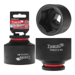 Impact socket Tvardy T00212-60 3/4" 6PT 60mm CR-MO
