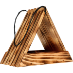 Puidust linnus&ouml;&ouml;tja, kolmnurkne BIOOGROD 751204, 24x14x21 cm, puit, n&ouml;&ouml;rkinnitus