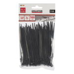 Mustad kaablid, KREATOR, KRTH41103, Pikkus: 120 mm, Laius: 4,8 mm, Temperatuur: -40 &deg;C &ndash; 85 &deg;C