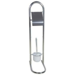 Besk WC komplekt 9122334, kroomitud, WC harja plastmassist alus, WC paberialus, roostevaba teras