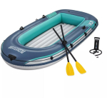 Bestway Puhutav paat 7373101, 294 x 137 x 39 cm, 3 inimest, 360 kg, 0,35 mm vin&uuml;&uuml;l, 3 &otilde;hukamber, 2 x 124 cm aerud