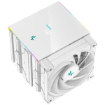 Deepcool protsessori jahuti AK620 DIGITAL WH R-AK620-WHADMN-G, 68.99 cfm, 2 ventilaatorit, PWM tugi, 6 soojus toru