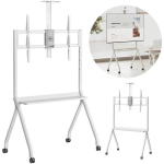 Maclean televiisori statiiv, MC-114 W, 55-100", 120kg, 10kg riiul, max VESA 900x600, valge