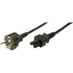 Logilink Toitekaabel CP093, 1.8m, 250V, 10/16A, sirge C5 pistik, CEE7/7, must