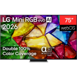 LG 75MRGB87B3B teler, 75" (189 cm), 4K UHD, Mini RGB, webOS, Smart TV, DVB-T2/C/S2, 3xHDMI, 1xUSB