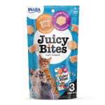 INABA Juicy Bites EU703, kassitoit krabi ja kammkarbiga, 3x11,3 g, 29% valku, 3,5% rasva, 66% niiskust, teraviljavaba