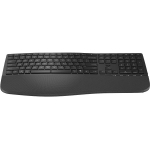 HP 680 Comfort kaherežiimiline klaviatuur 8T6L8AA, RF traadita + Bluetooth, 2.4GHz, 10m, QWERTY, must, ergonoomiline, randmetugi