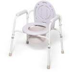 Reha Fund RF-805 tualett-tool, 510mm, 640mm, 6kg, teras, 41cm, 49.5cm, kokku pandav, hoiukarp, libisemiskindlad jalad, hall