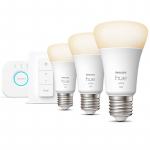 Philips Hue nutipirnide komplekt E27 75W, 3tk. + Hue Bridge + l&uuml;liti