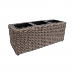 Lillekast WICKER 48 x 18 x 18 cm tumepruun 35182 HOME4YOU