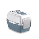 Kinnine kassi WC WivaCatt 55x40x40cm valge/sinine 2197976 STEFANPLAST