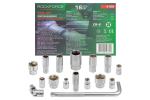 Padrunv&otilde;tmete komplekt, ROCKFORCE, RF-4169, 1/2" kuuskant, 10-36 mm, 16 osa, G-kujuline k&auml;epide