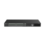 Ruijie RG-ES228GS-P | 28 Pordiga Gigabit Smart Cloud PoE+ L&uuml;liti &mdash; 4kV &Uuml;lepinge Kaitse, 56 Gbps L&auml;bilaskev&otilde;ime, Must Korpus