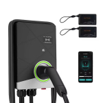 EV Charge CUBE-EU03 seinat&uuml;&uuml;pi laadija 22 kW, Type 2, 3 faasi, 32 A, 6 m kaabel, rakendusega, must