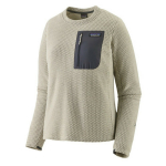 Patagonia R1 AIR Crew W jakk, PATAGONIA, 0198077510062, 5.7-oz 100% taaskasutatud pol&uuml;ester jacquard fliis, Kaal: 238g