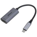 Dahua TC31H USB-C HDMI adapter, 1 HDMI, 1 USB-C, 10 Gbps, 4K, metallkorpus