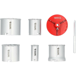 Yato YT-43920 Auger komplekt 7 tk 33-83 mm, YG8 + A3, l&otilde;hkumise s&uuml;gavus 65 mm, puuri diameeter 9.5 mm