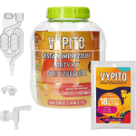 Browin alkoholi destilleerimine 403510 Vypito Subtly Fruity, 4.6 L, 12% alkohol, 18 jooki, 7 p&auml;eva fermenteerimine, 5 L purk