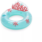 Bestway Puhutav ujumisring Coral Bliss 7352069, 107x113cm, 100kg, PVC, 2 &otilde;hukamber, peatoe, joogitugi
